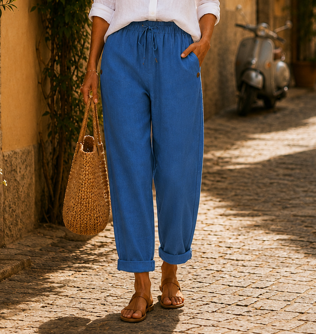 ROSA | LIGHTWEIGHT LINEN TROUSERS