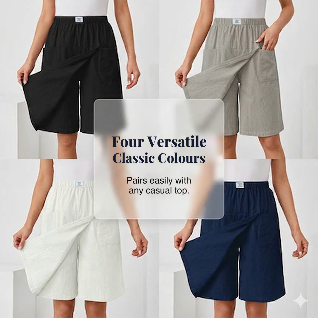 LIBERTINE™ - ACTIVE FREEDOM SKORT WITH ELASTIC WAIST AND POCKETS